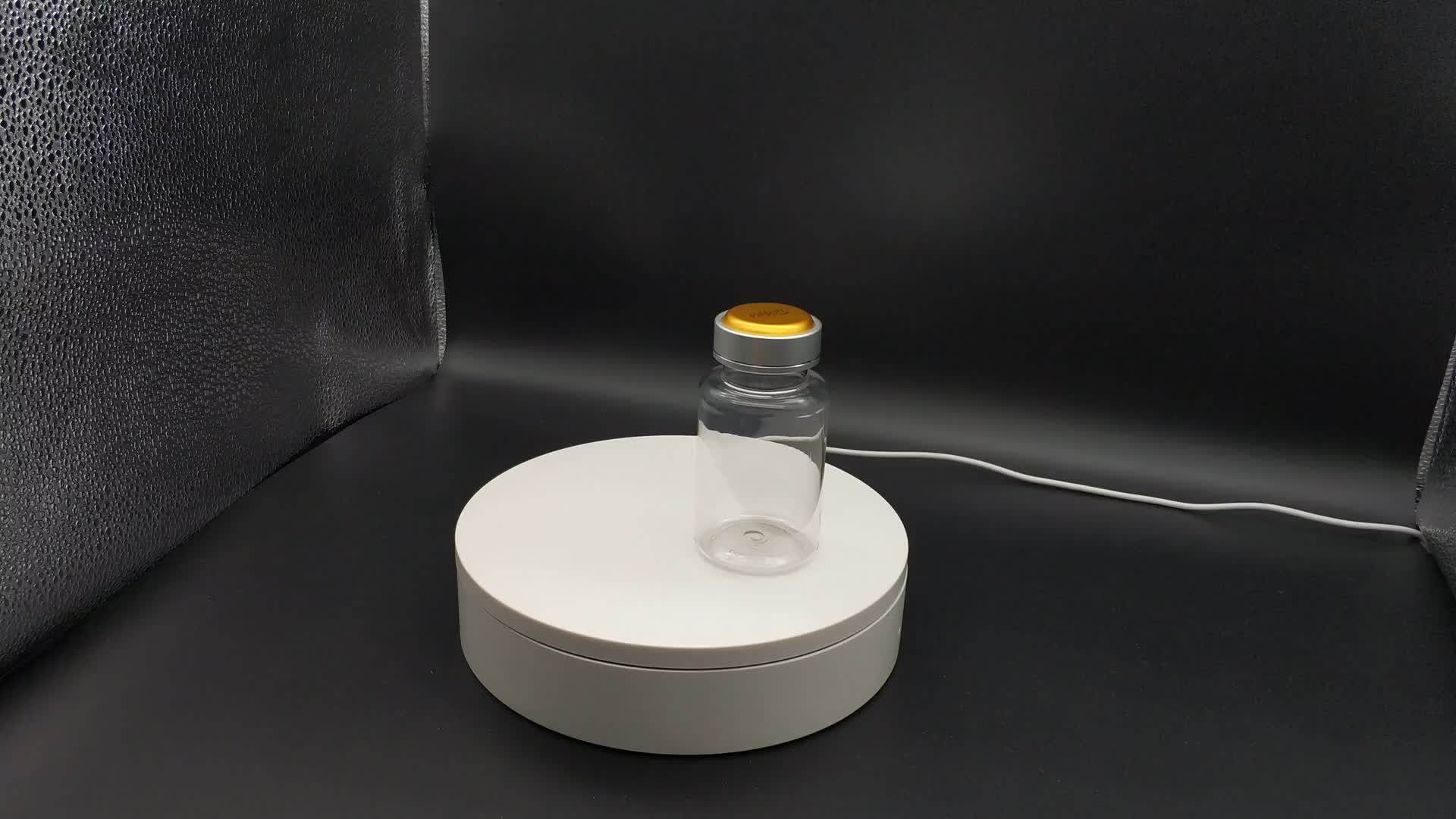 175ml Empty Plastic Vitamin Capsule Bottle Cobalt Blue Container Food