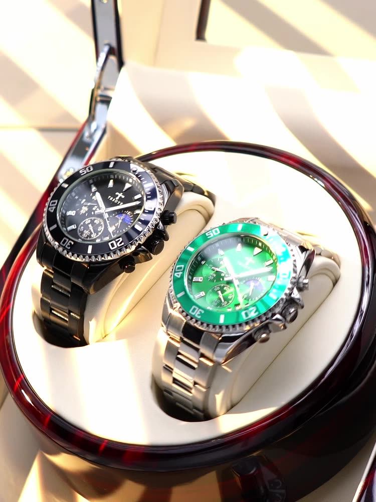 Viral Videos & Demos On Custom Logo Chronograph Luxury Quartz Stainless