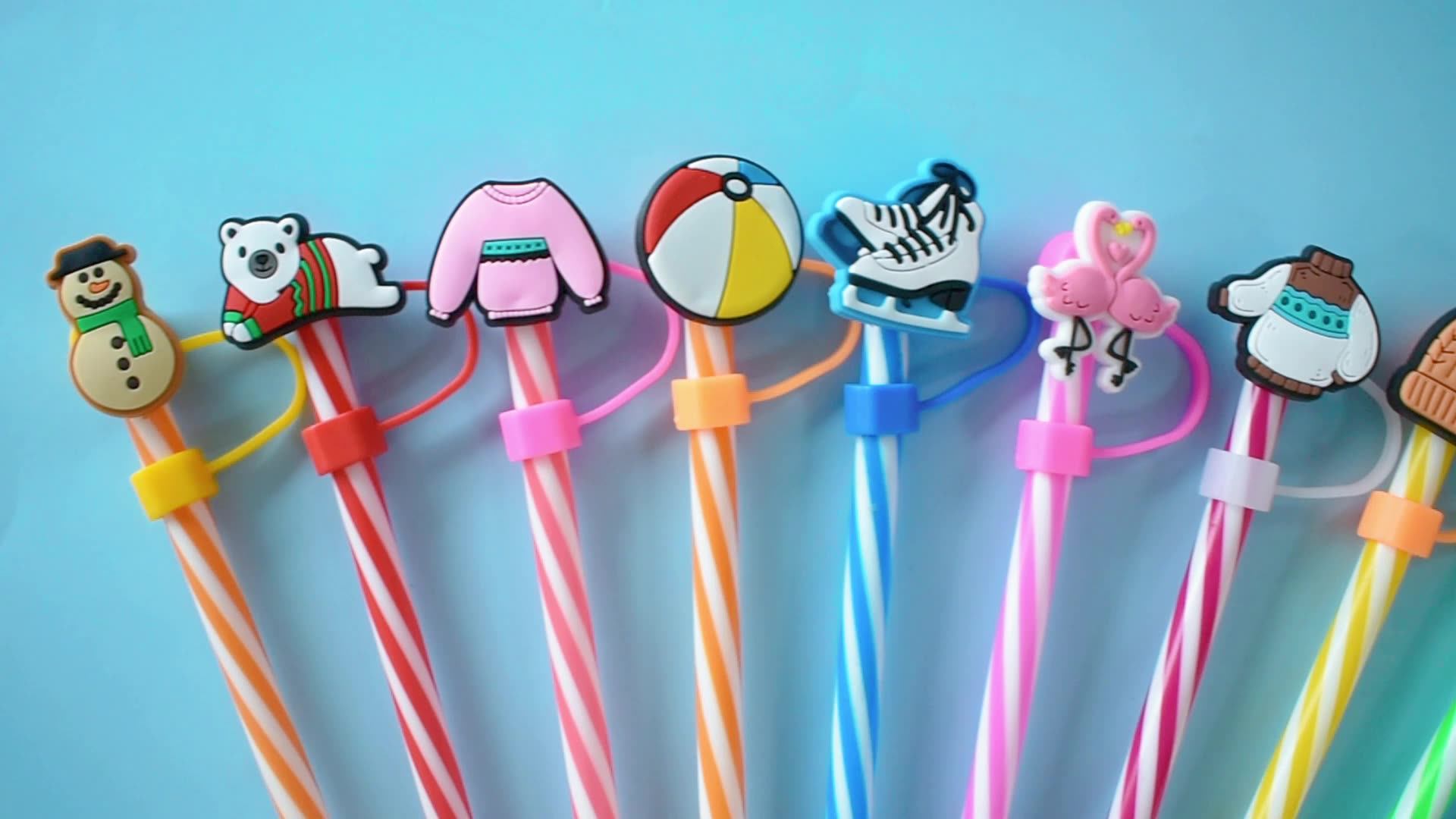 Wholesale Products Custom Straw Topper Cute Straws Topper Charms Cloud