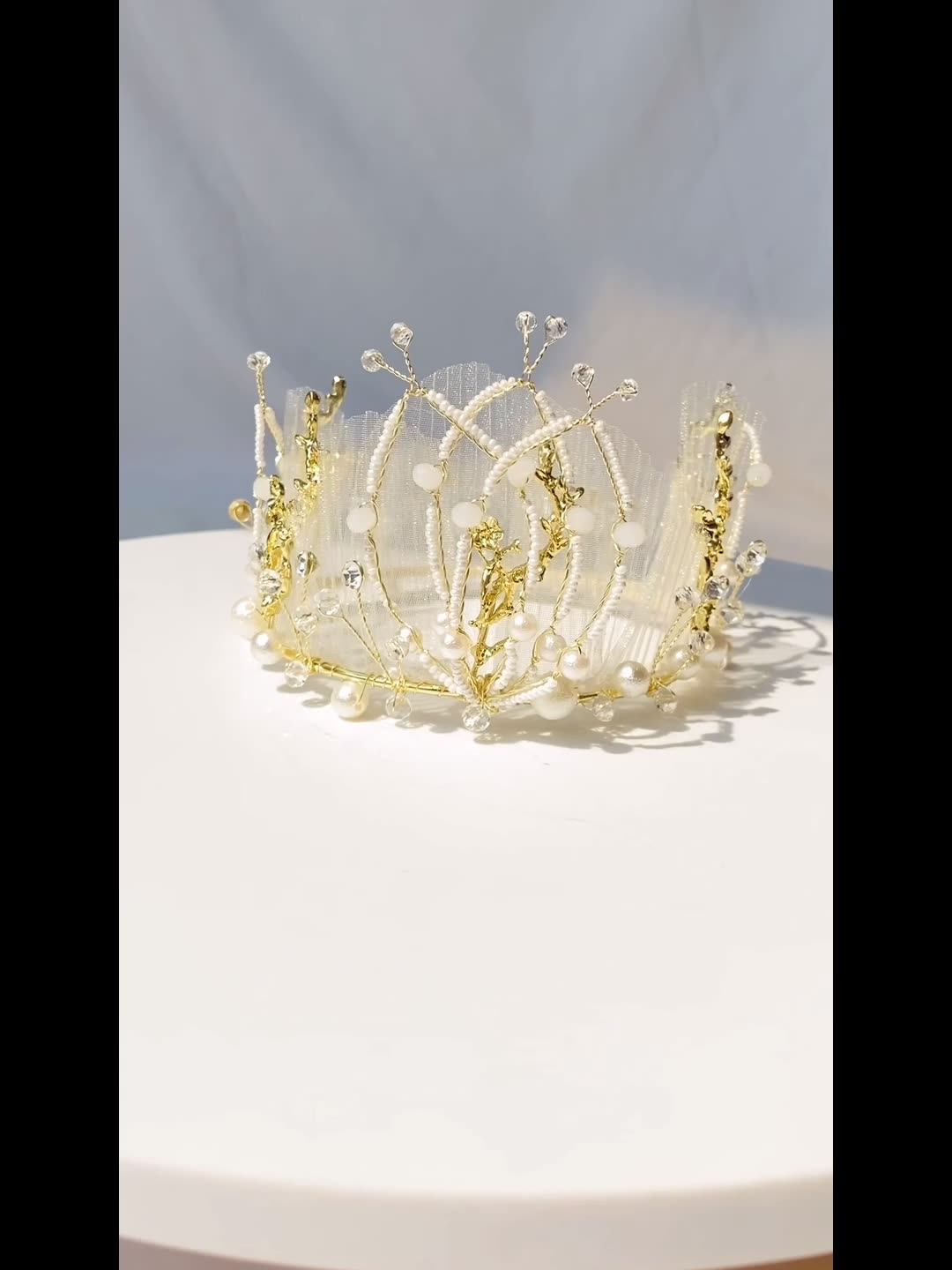 法式复古女王也爱的儿童公主王冠| 女童梦幻必备发饰_发饰_淘宝服装网, image size:1080x1440