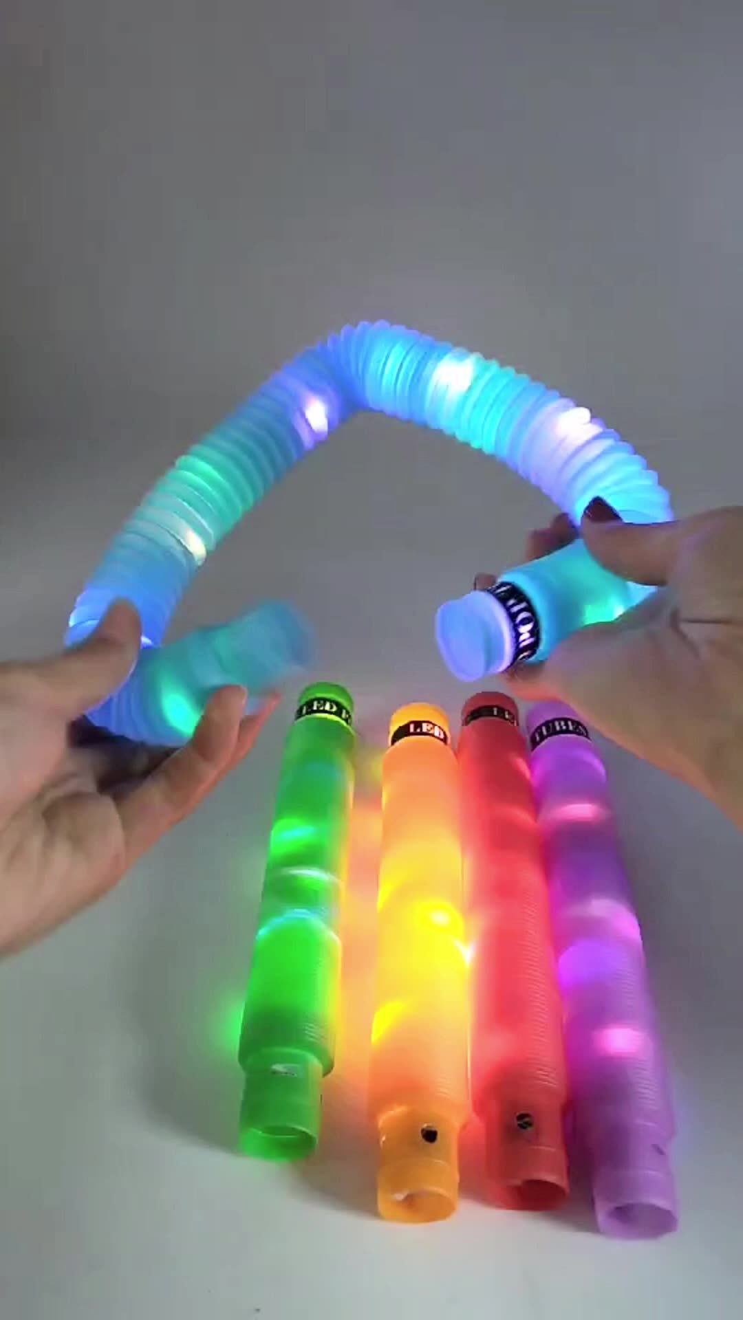 Wholesale Light Up Toys Pop Tubes Pretty Fidget Toys Trending 2023