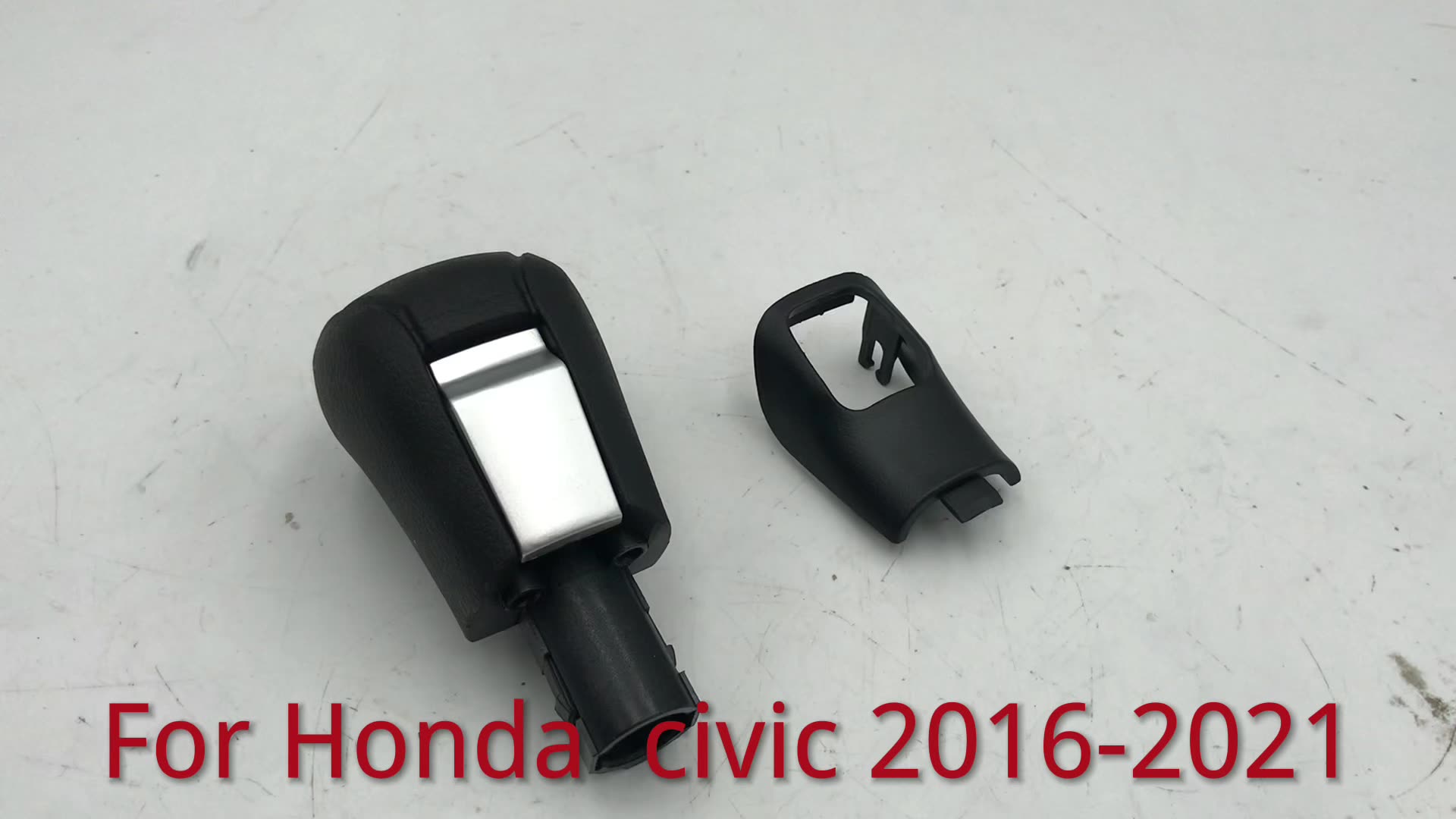 54131-TEA-H81ZA Plastic Black Leather Car Shift Knob for Honda Civic