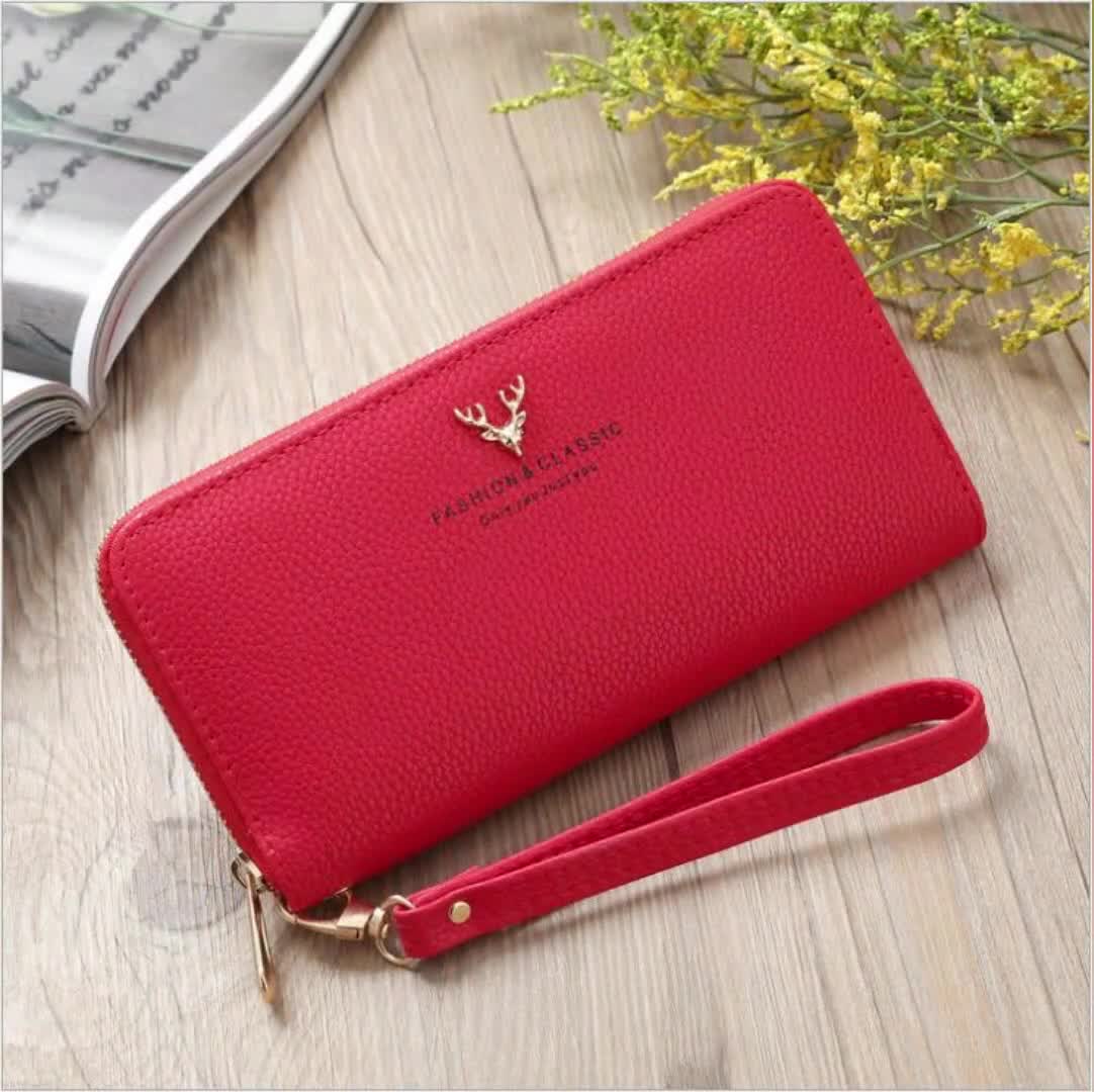 2020 Lady Custom Luxury Clutch Long Pu Leather Wallet And Purse For Women Fashionable - Buy 2019 ...