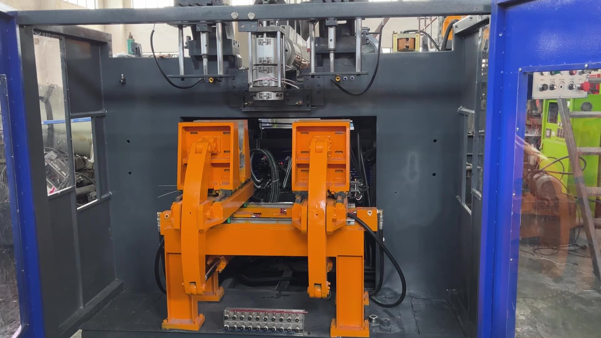 Fully Automatic Double Station Plastic Extrusion Blow Molding Machine Buy Extrusion Blow