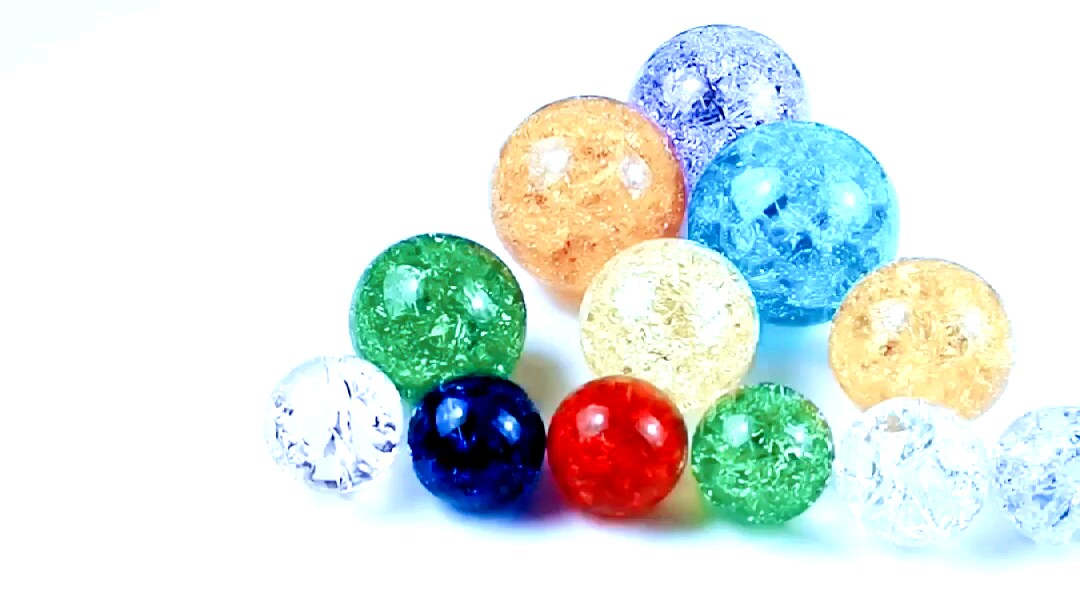 Wholesale Colorful Crack 80mm K9 Crystal Ball/k9 Solid Red Pink Green