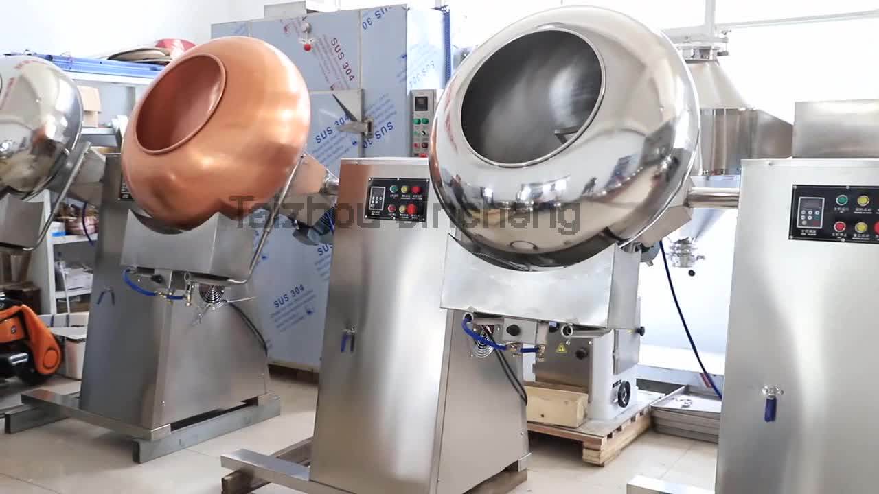 Commercial Industrial Automatic Nut Caramelized Nuts Coating Machine