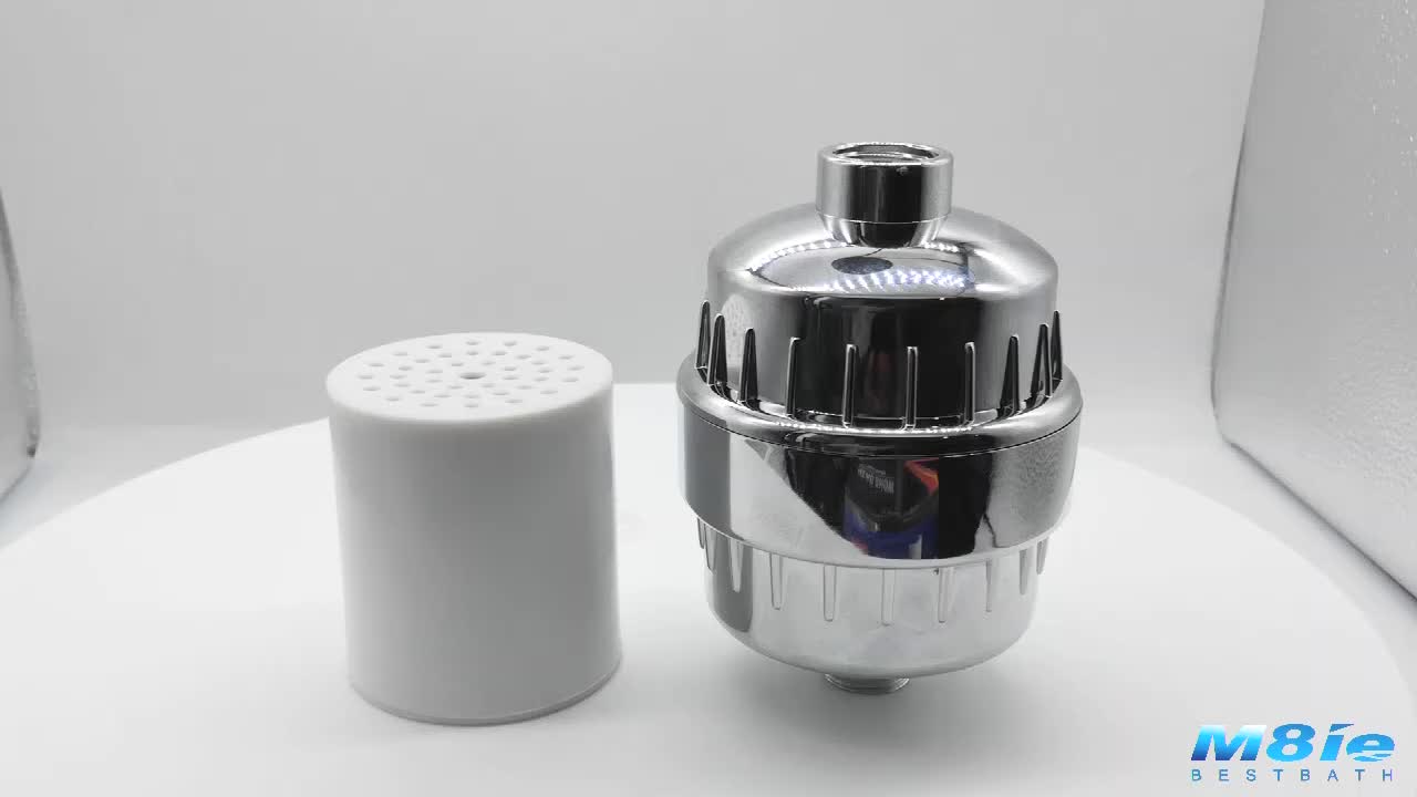 15 Stage Chrome Uv Chlorine Removal Purifier Filter Universal Head