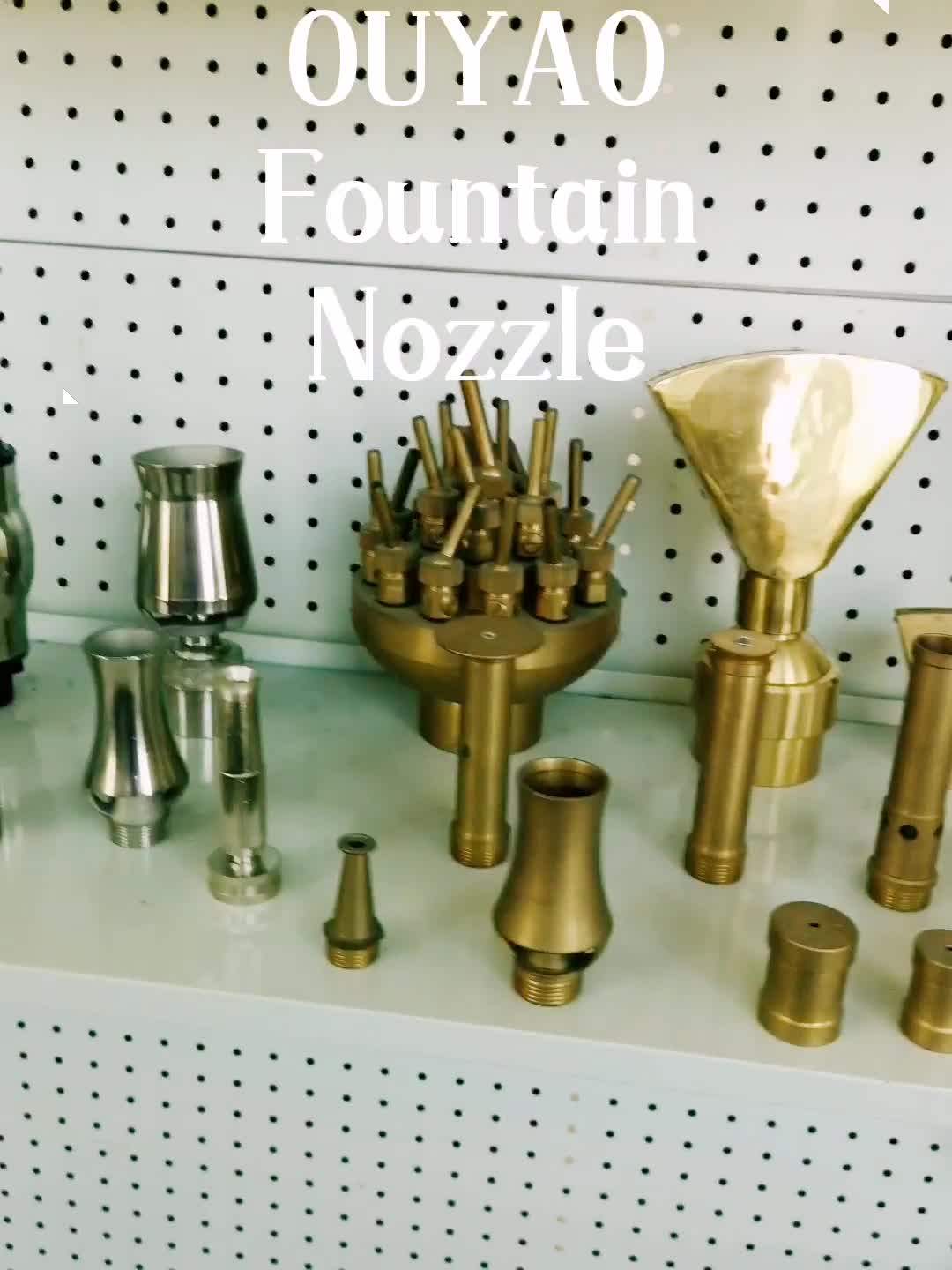 Hexagonal Male Thread Small Brass Comet Water Fountain Nozzles/lance