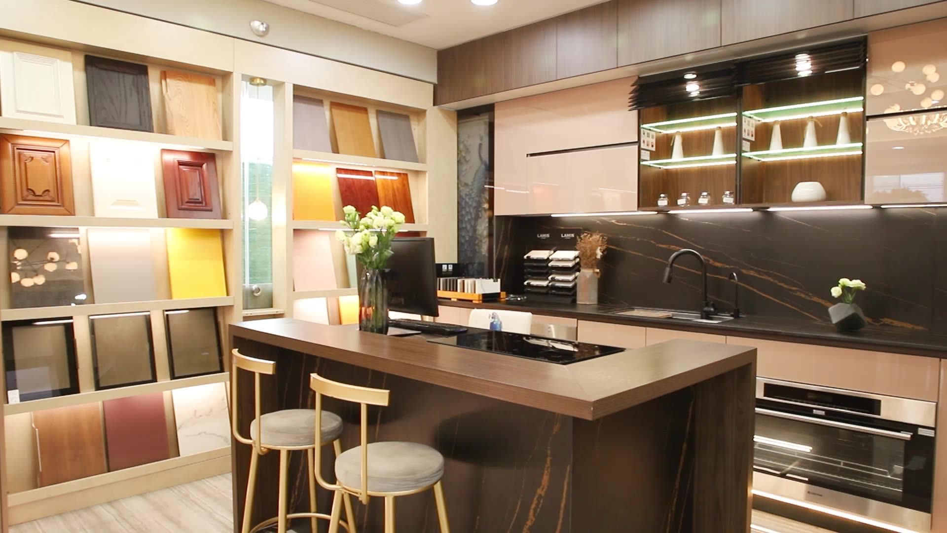 Armários de cozinha parede e armário pintura cores design, image size:1920x1080