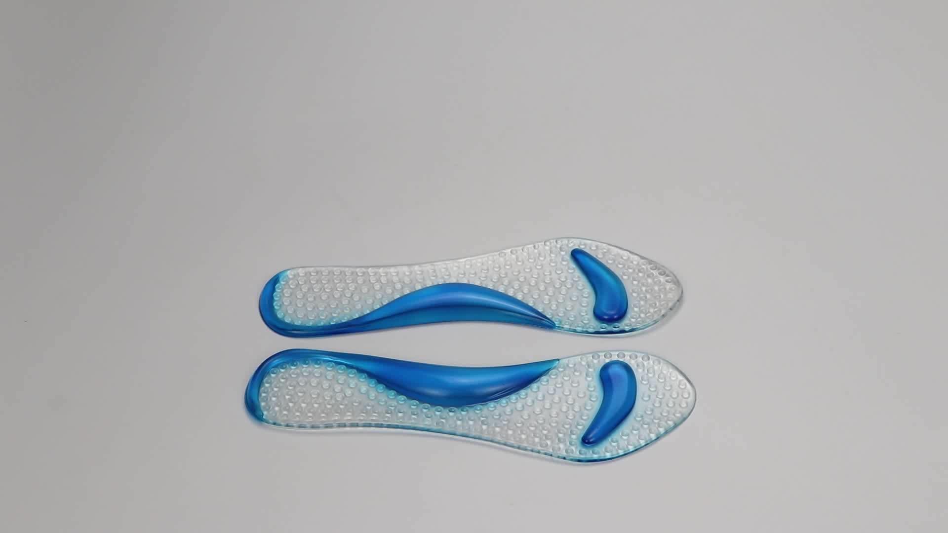 High Quality Oem 3/4 Pu Gel Massage Cooling Gel Foot Pad Women Anti