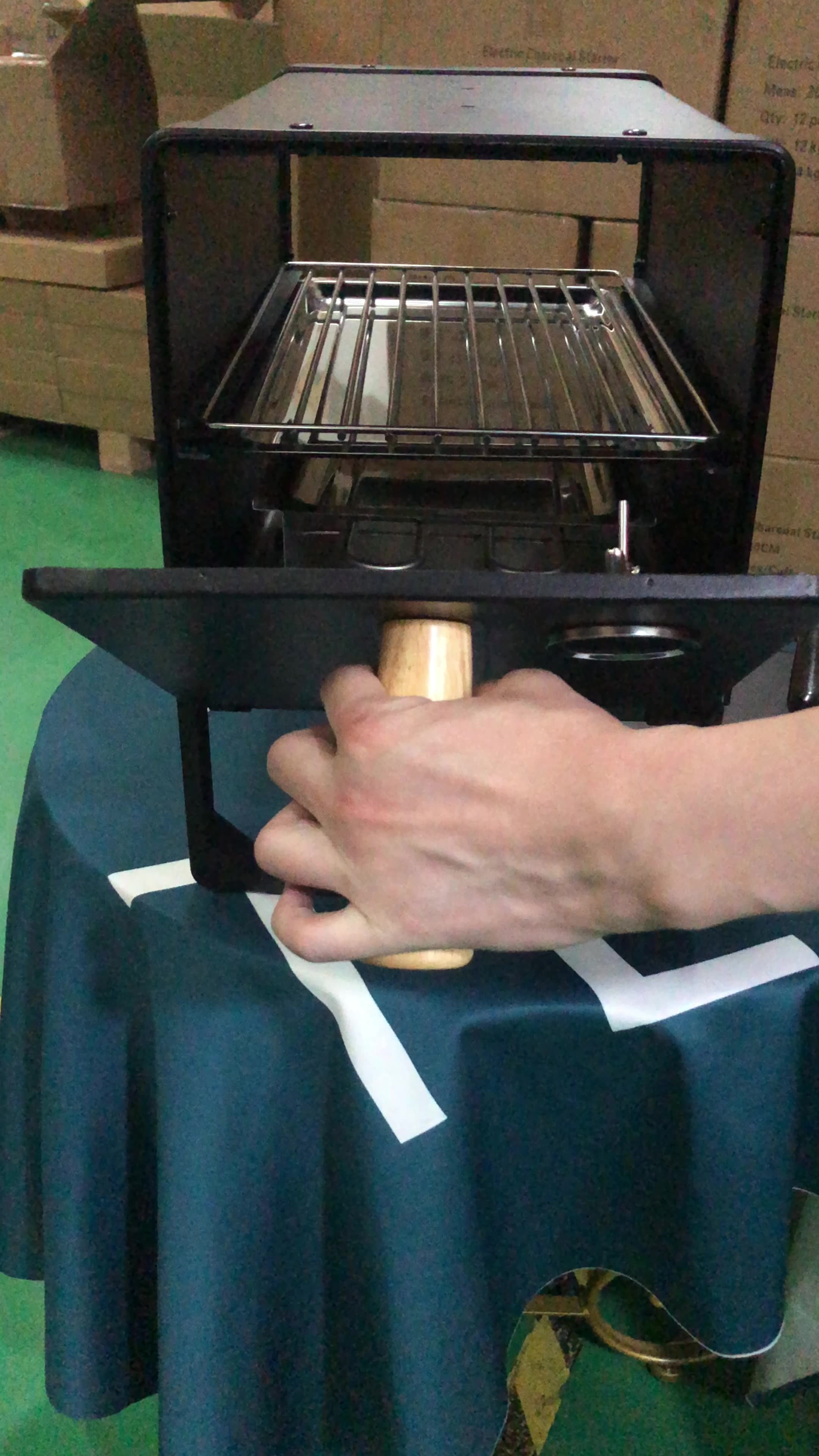 Portable Electric Smoke Oven With Temperature Regulator Tabletop