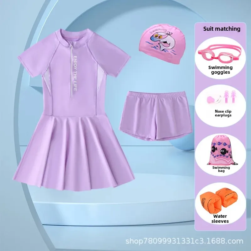 Модный детский купальник, для подростков, западный стиль, 12 лет