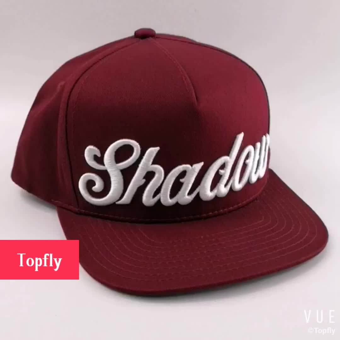3d Embroidery Snapback Cap New Style Maroon Snapback Caps Wholesale