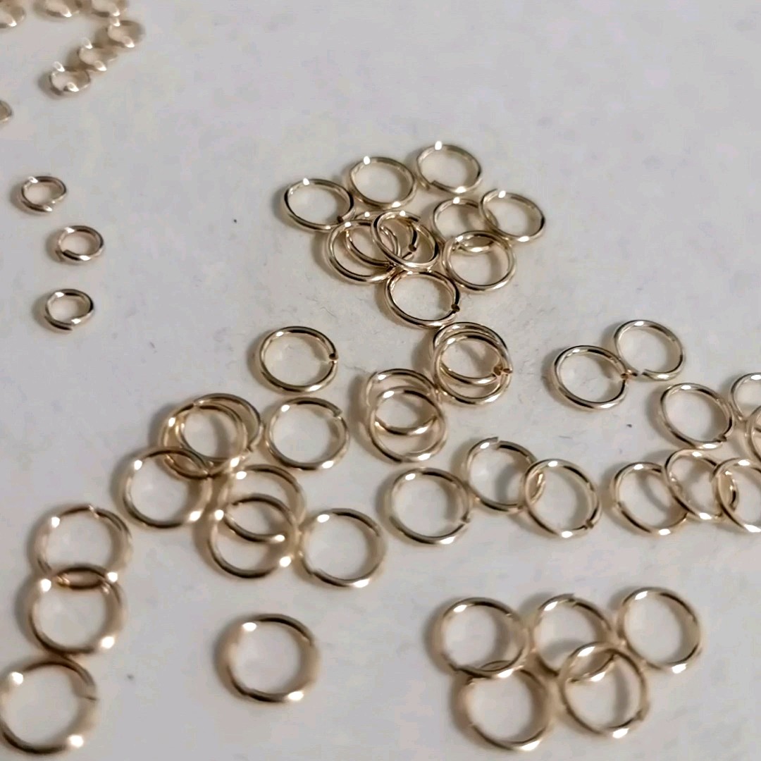 MS1864 Wholesale High Quality Jewelry Findings Open Rings 14k Gold Filled  Jump Rings