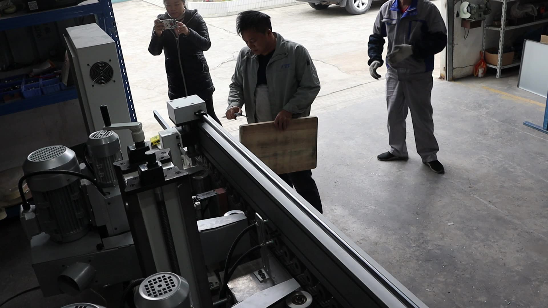 Belino Straight Line Edge Sanding Machine With 3 Sander Frame Buy