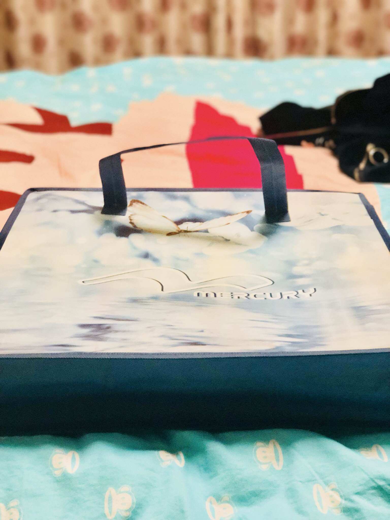 水星家纺云淡风轻印花冰丝席三件套！