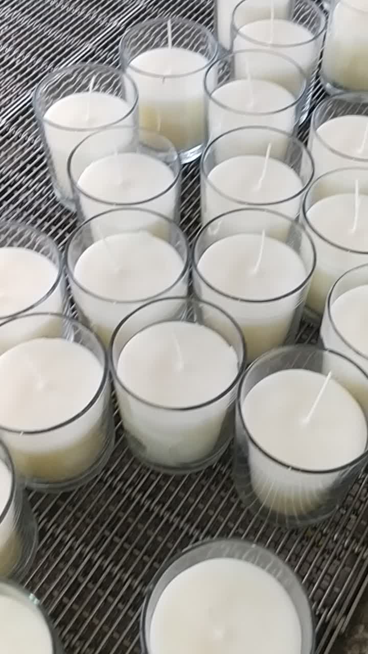 Scented Citronella Color Glass Jar Candles With Metal Handle Buy