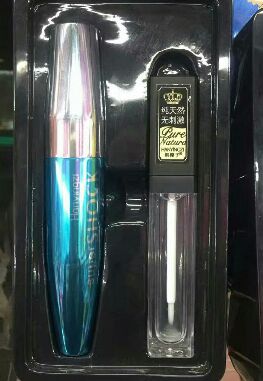 Mascara Han Yingzi khổng lồ dày đặc siêu dày mascara cộng với chất lỏng tăng trưởng không thấm nước không trang điểm quầng 1018 mascara không màu