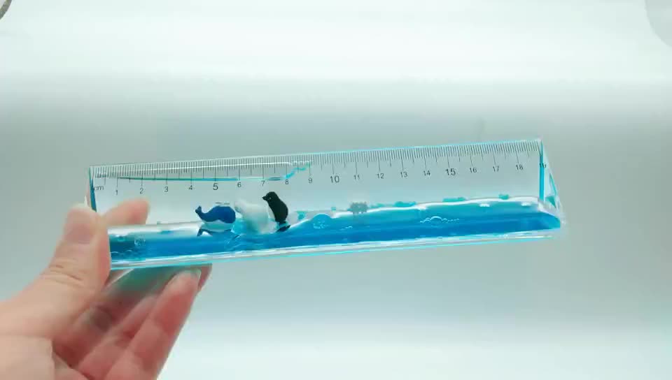 19cm Scale Triangle Acrylic Pmma Whale Floater Glitter Floating Flotage