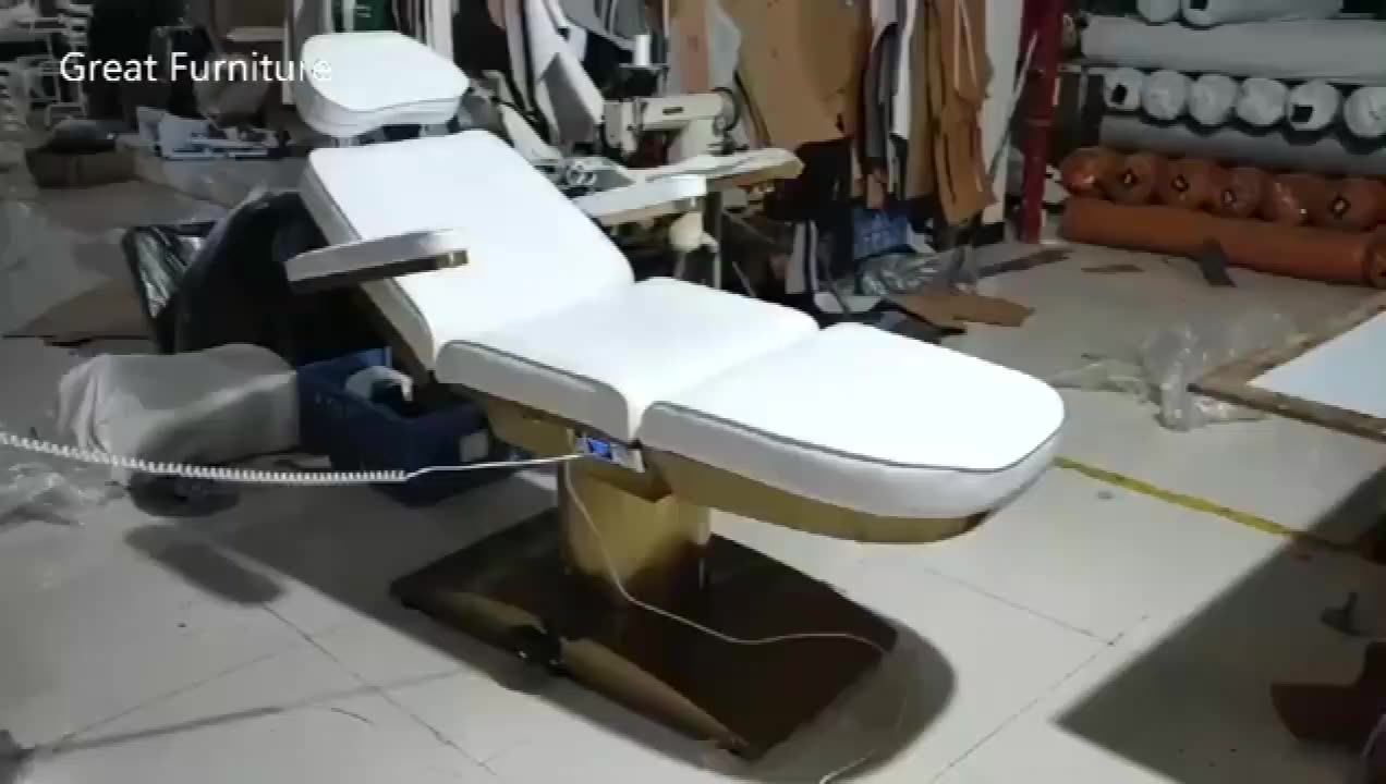 Foshan Great Hot Sale Luxury Electric Treatment Bed Beauty Salon Facial