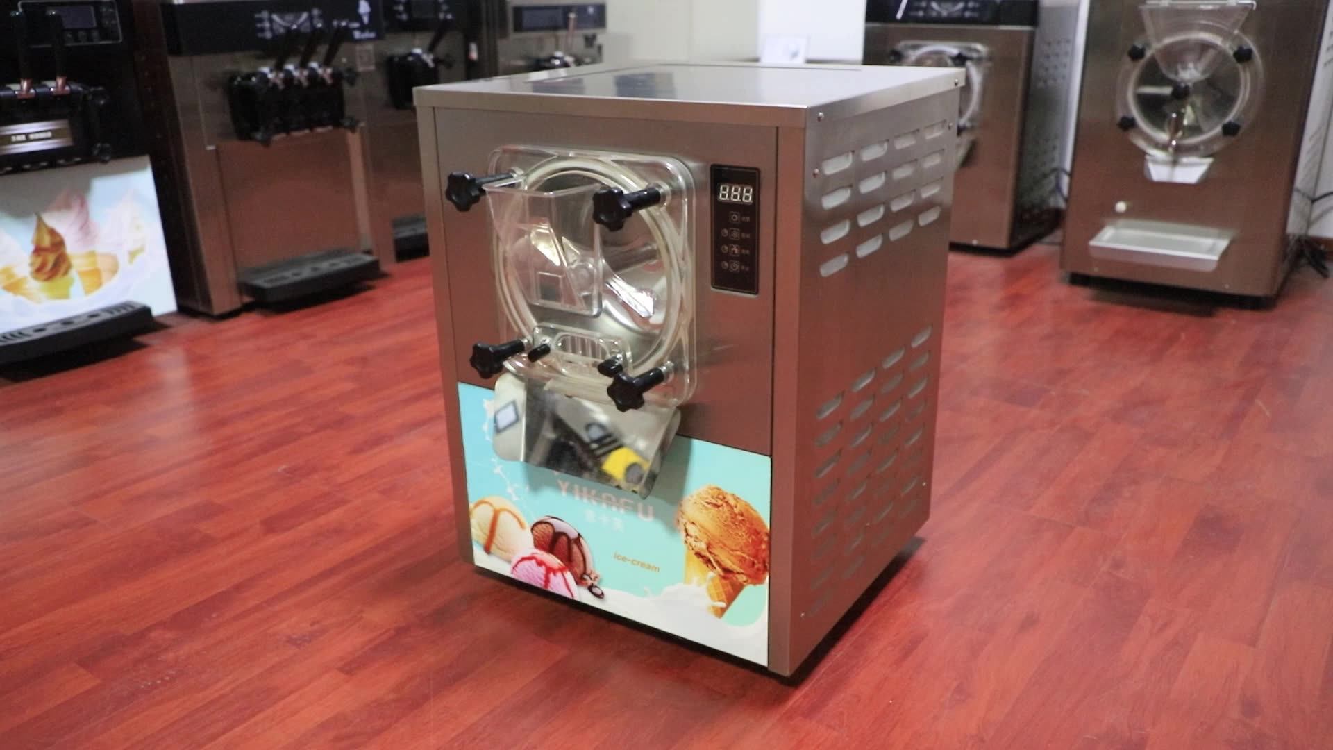 Factory Sale Optional Ykf116 Tabletop Gelato Hard Ice Cream Maker