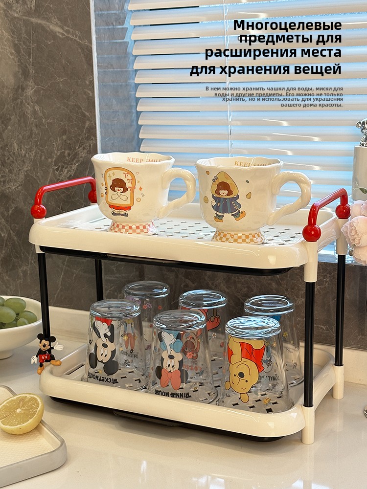 杯子收纳置物架杯架水杯茶杯厨房水杯架收纳架杯架子沥水架杯子架
