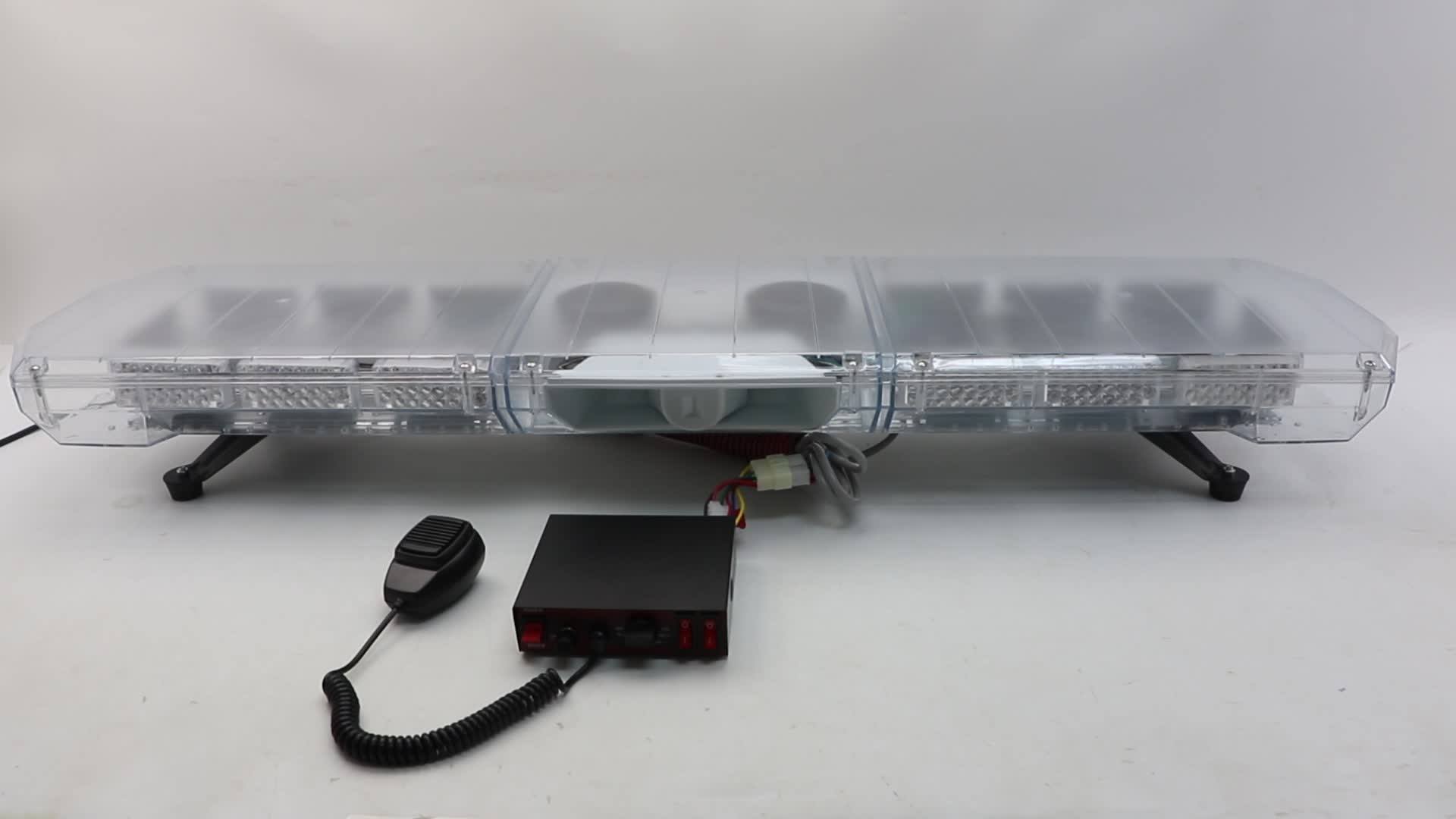 120cm Car Led Lightbar Factory Price Full Size Police Warning Light Bar With Siren And 2