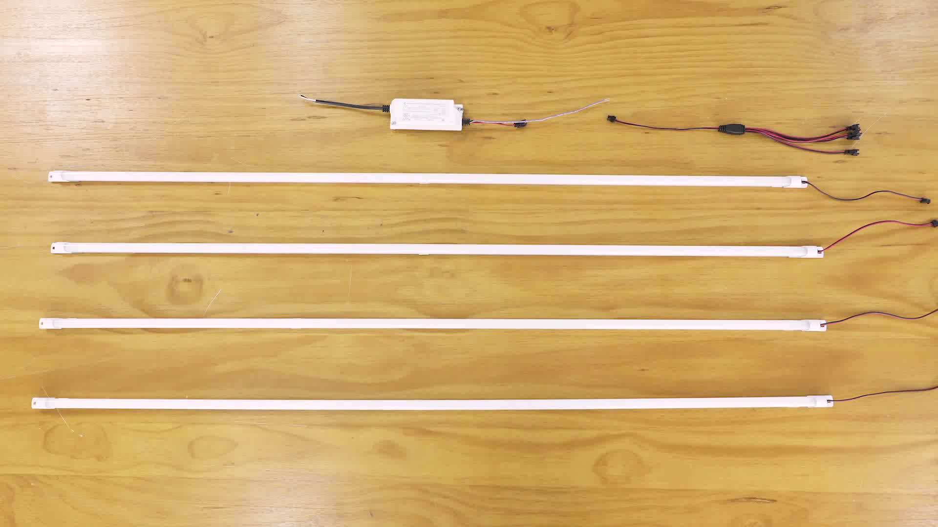 Dlc Ce Rohs Certificated 140lm/w Led Linear Light For 1x4 2x2 2x4 Led