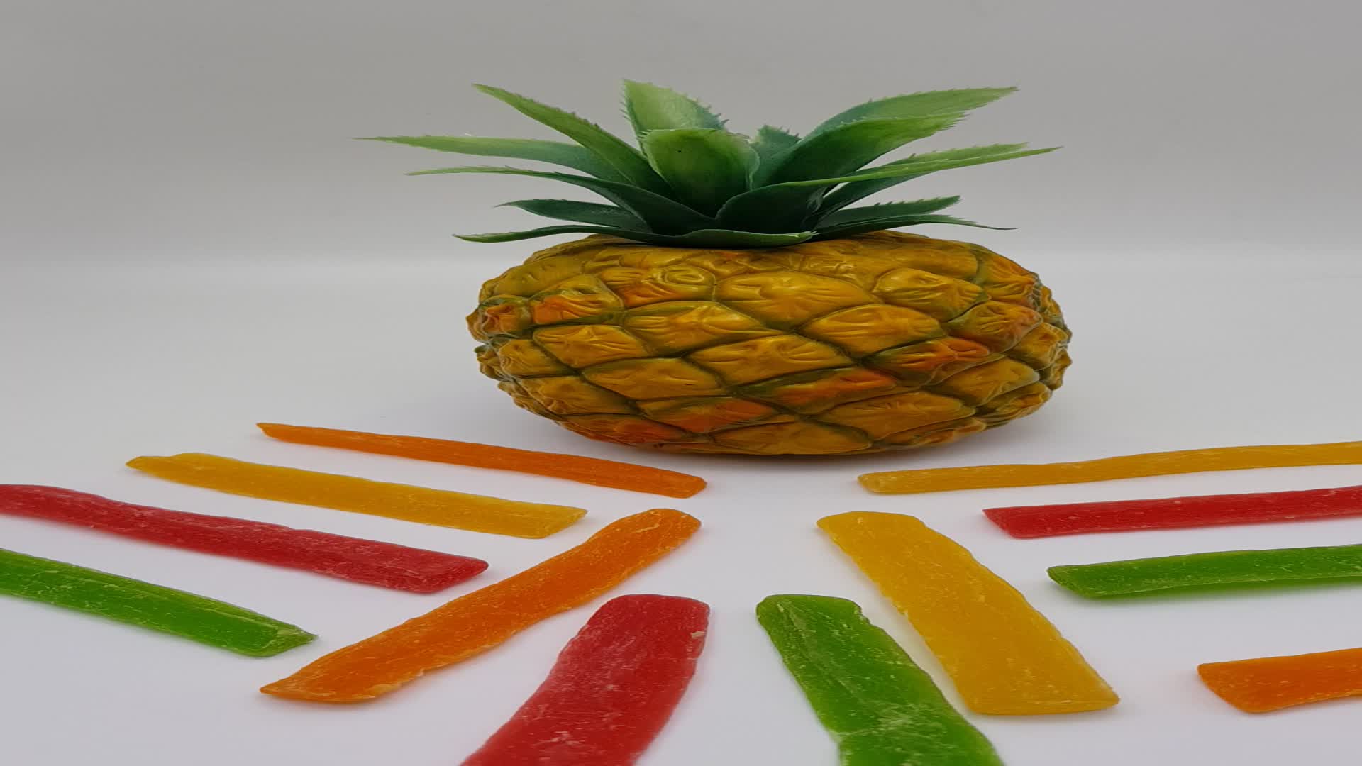 Dried Dehydrated Pineapple Core Sticks Color Added Thailand Buy