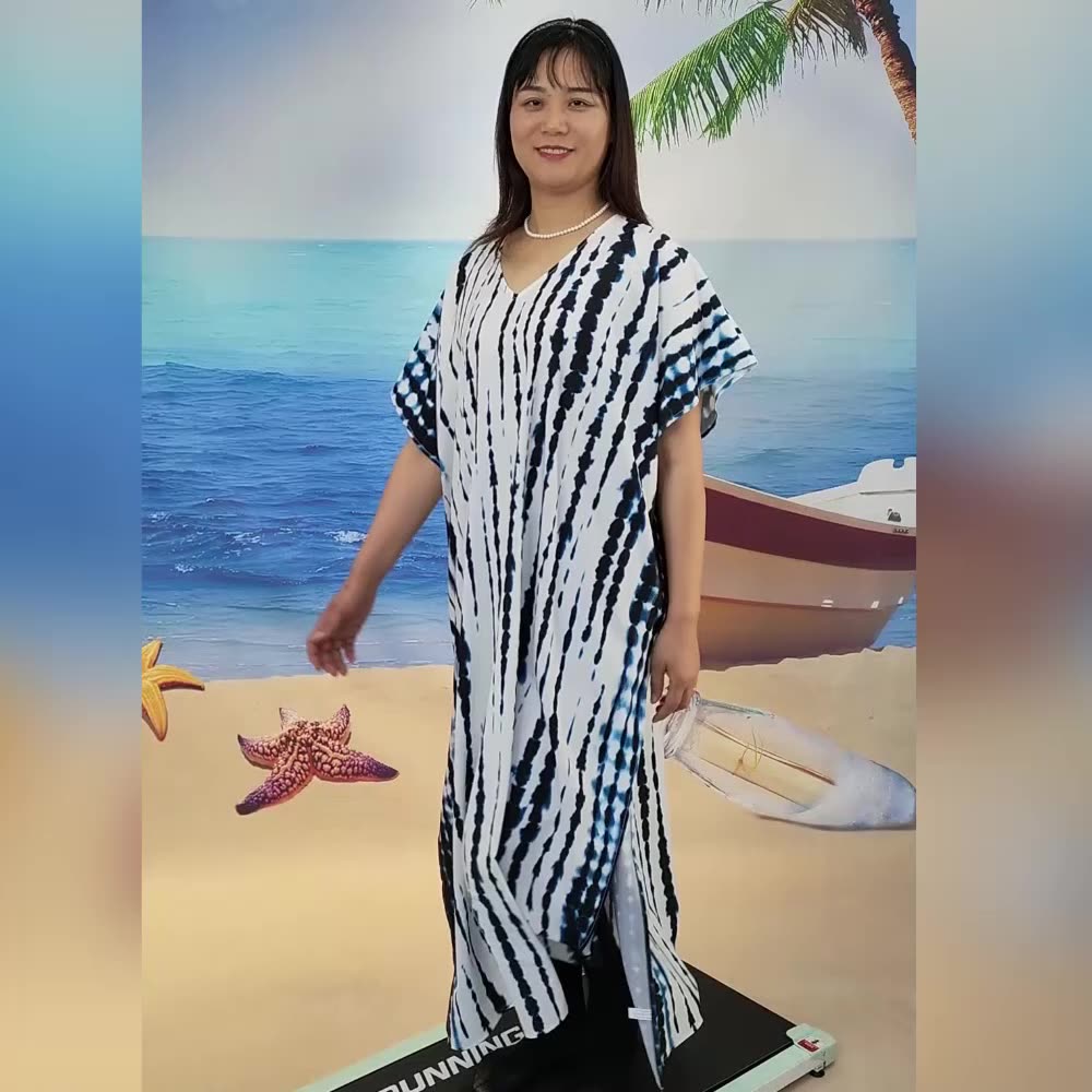 Summer Cotton Casual Dress Bohemia Swimsuit Women's Beach Wear Sun