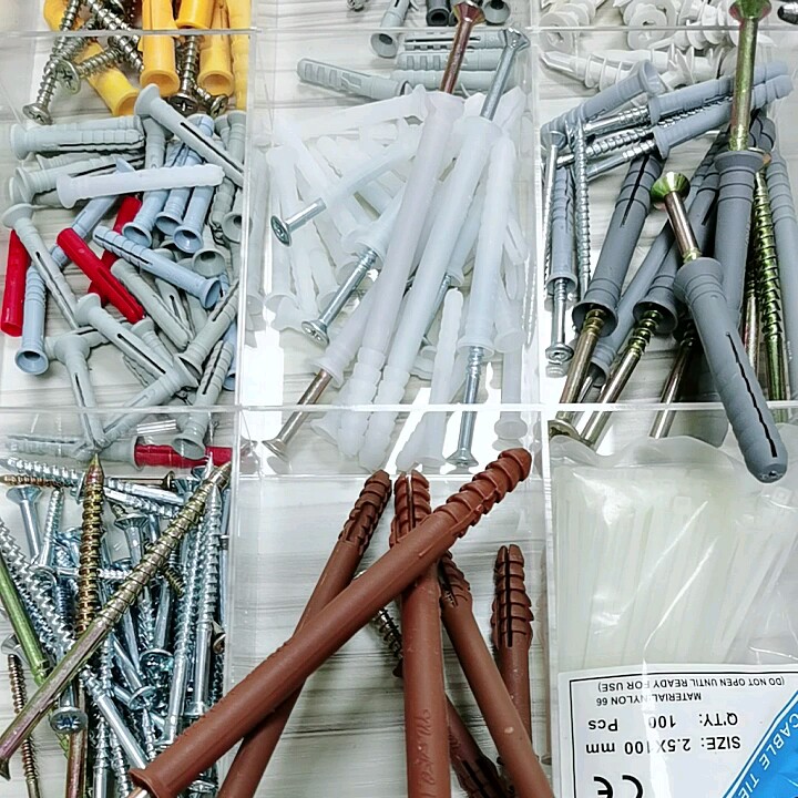 M8x60 Plastic Nylon Nails And Screws Drywall Screw Expansion Anchor