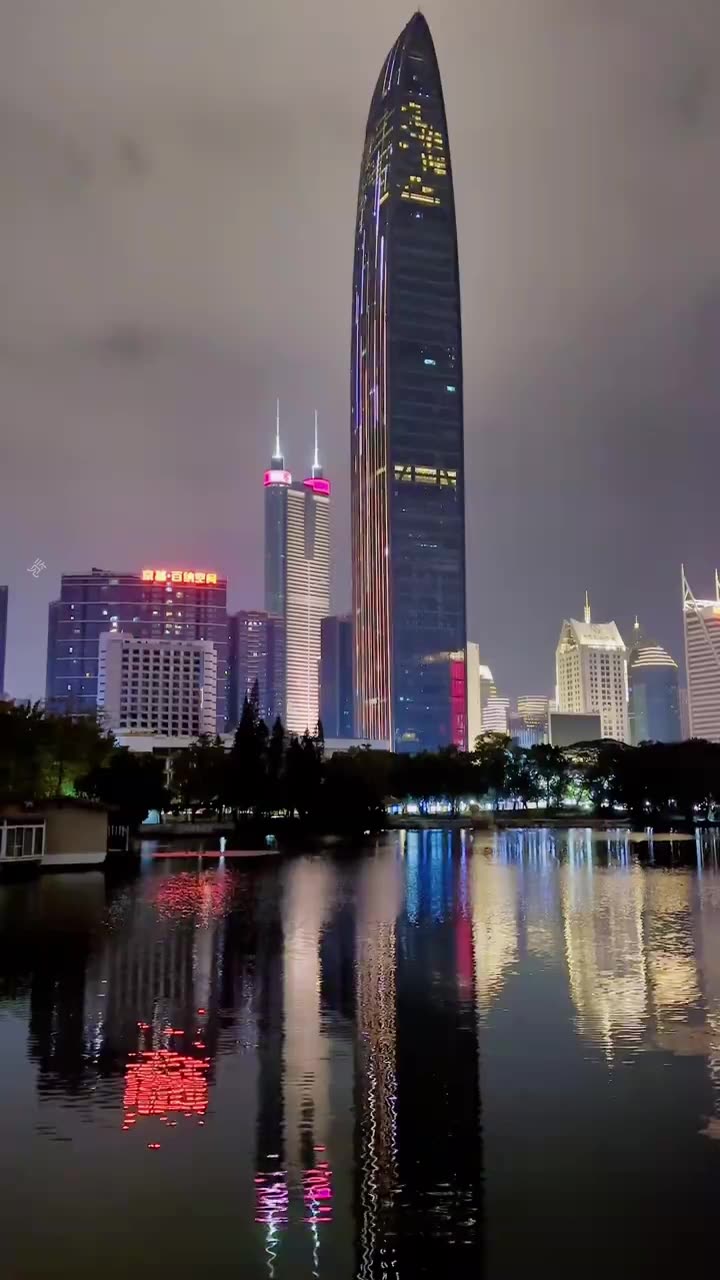 编号2993：深圳夜景大楼改文字
