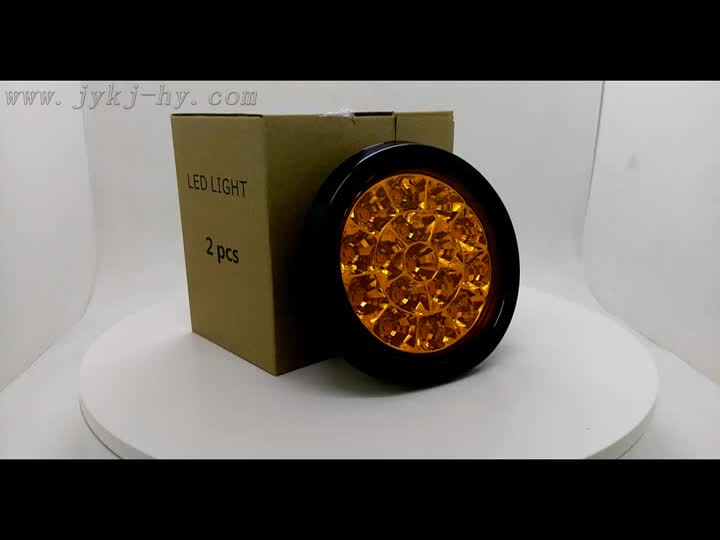 Cheap 1.0 W 12v Universal Trailer Truck 4" Led Round Tail Light