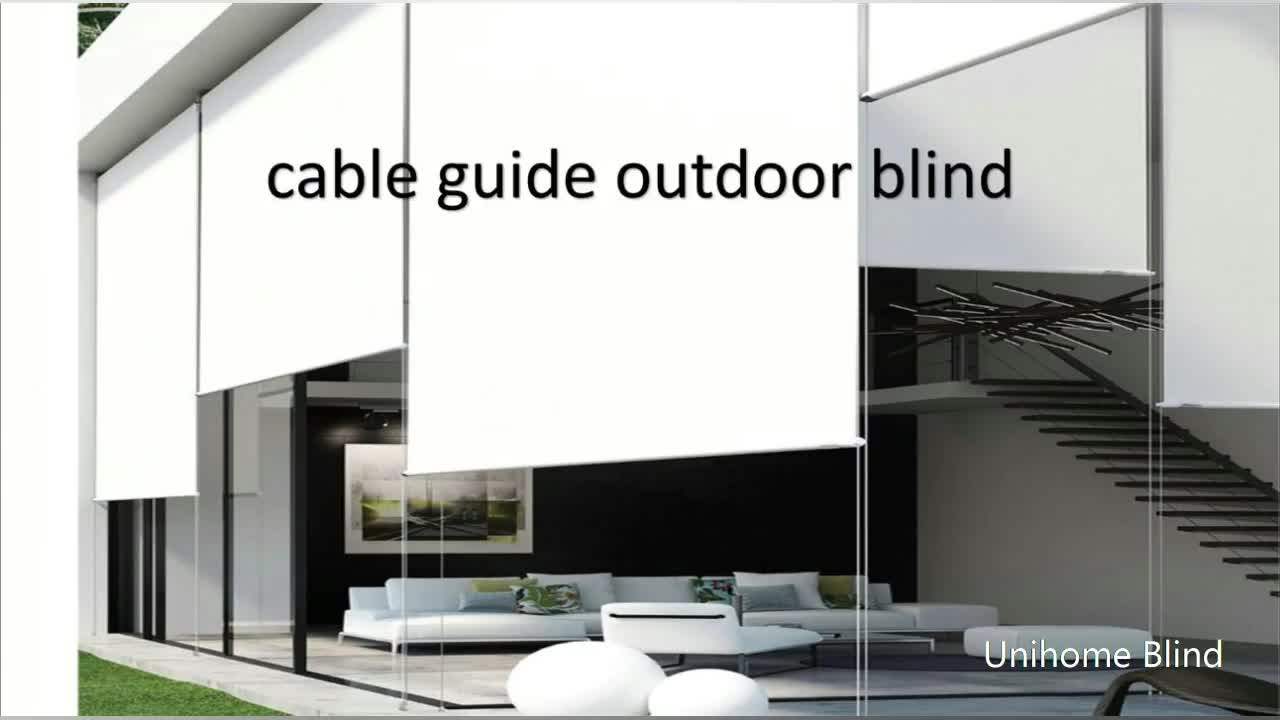 Manual Automatic Steel Wire Guide Exterior Roller Blind Shade Buy