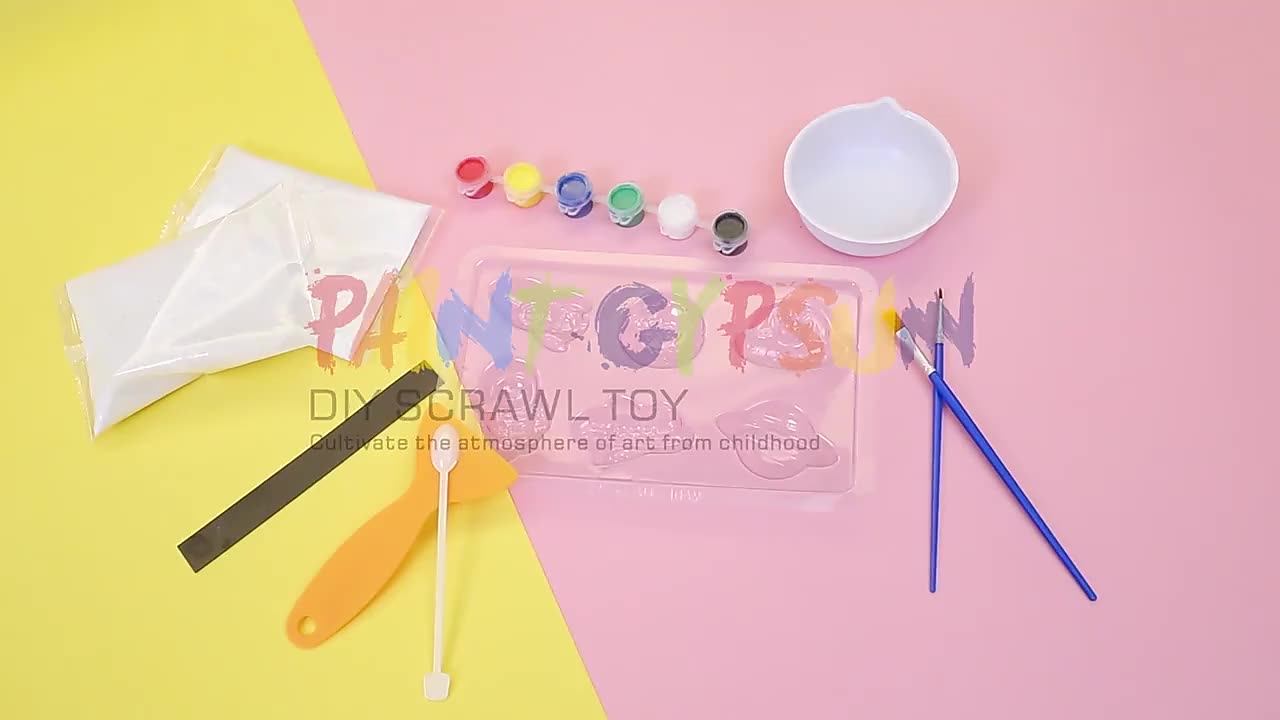Best Selling Diy Gypsum Painting Set Kids Educational Crafts And Arts