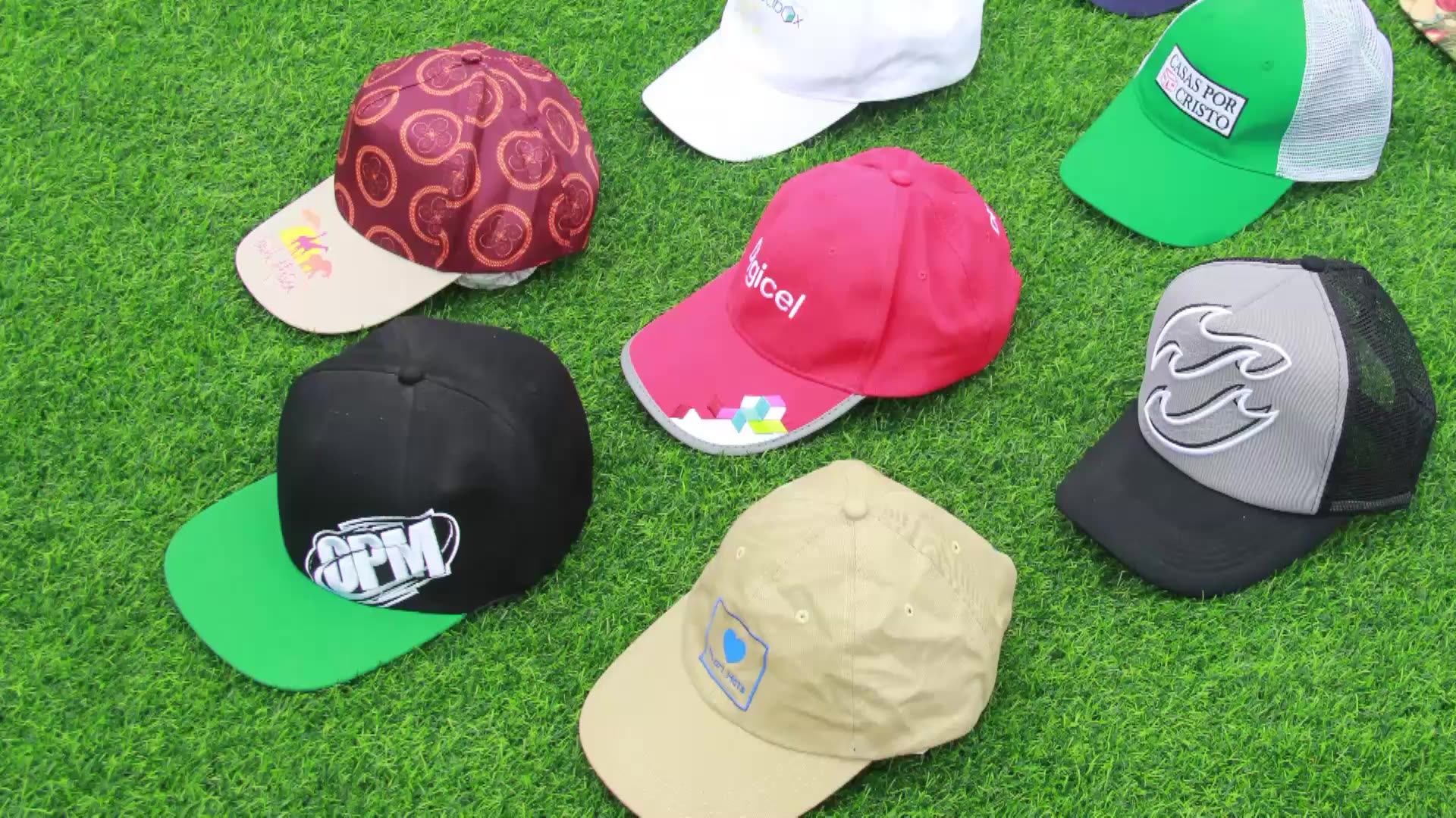 High Quality Customized Blank Plain 3d Embroidery Logo Baseball Caps 5/6 Panel Cotton Sports Cap