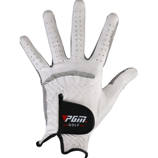 PGM 高尔夫手套男士进口小羊皮真皮防滑耐磨球杆手套飞盘左右双手
