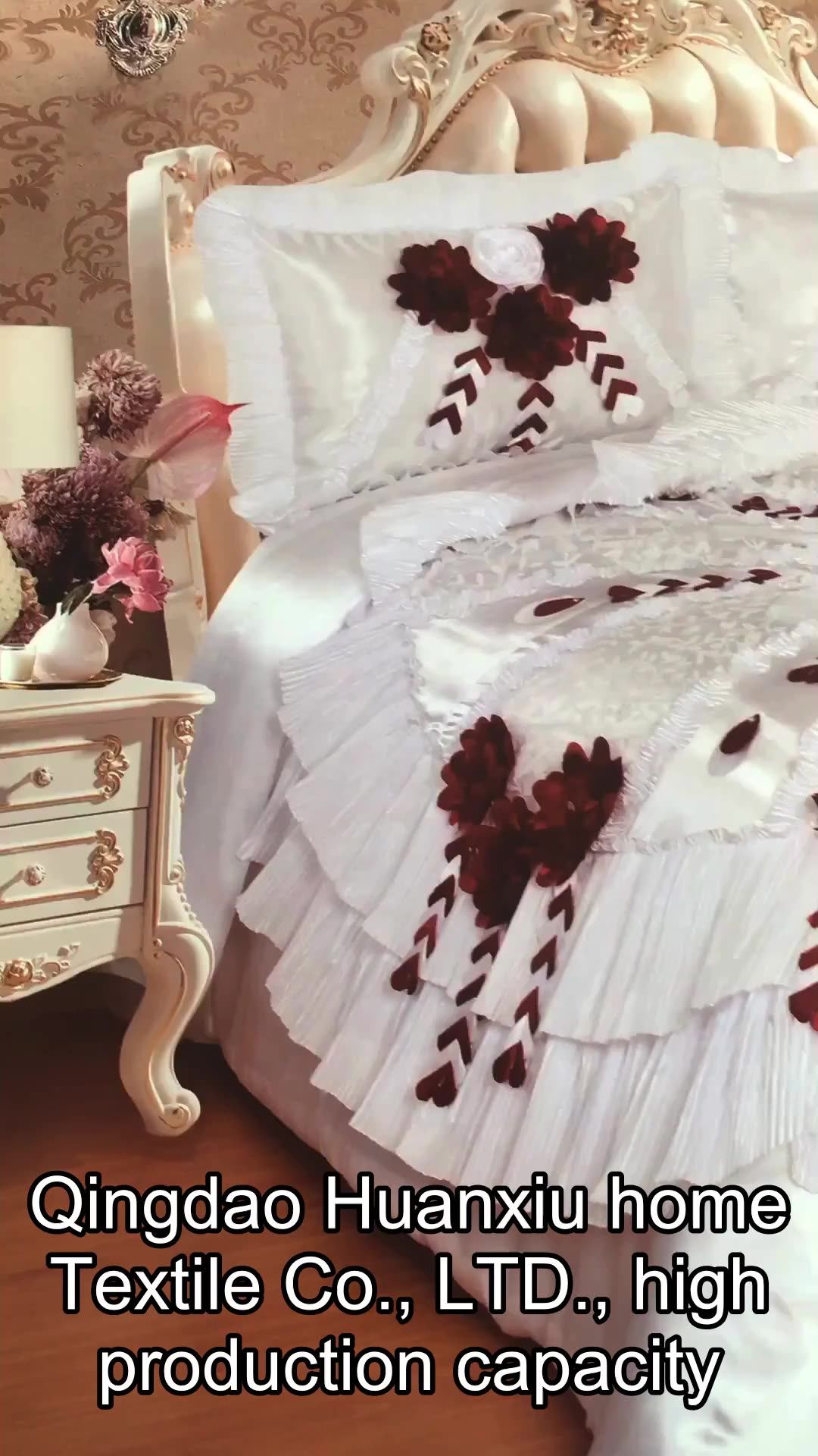 Polyester Patchwork Quilt Queen Size Bedsheet Bedding Set King And