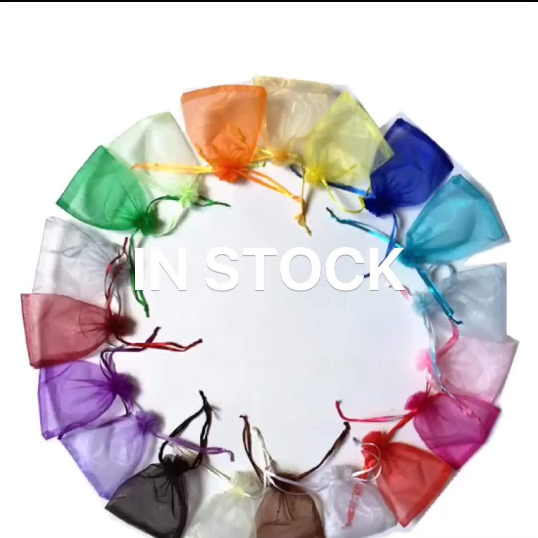 Wholesale In Stock Colorful High Quality Organza Bags Drawstring Buy