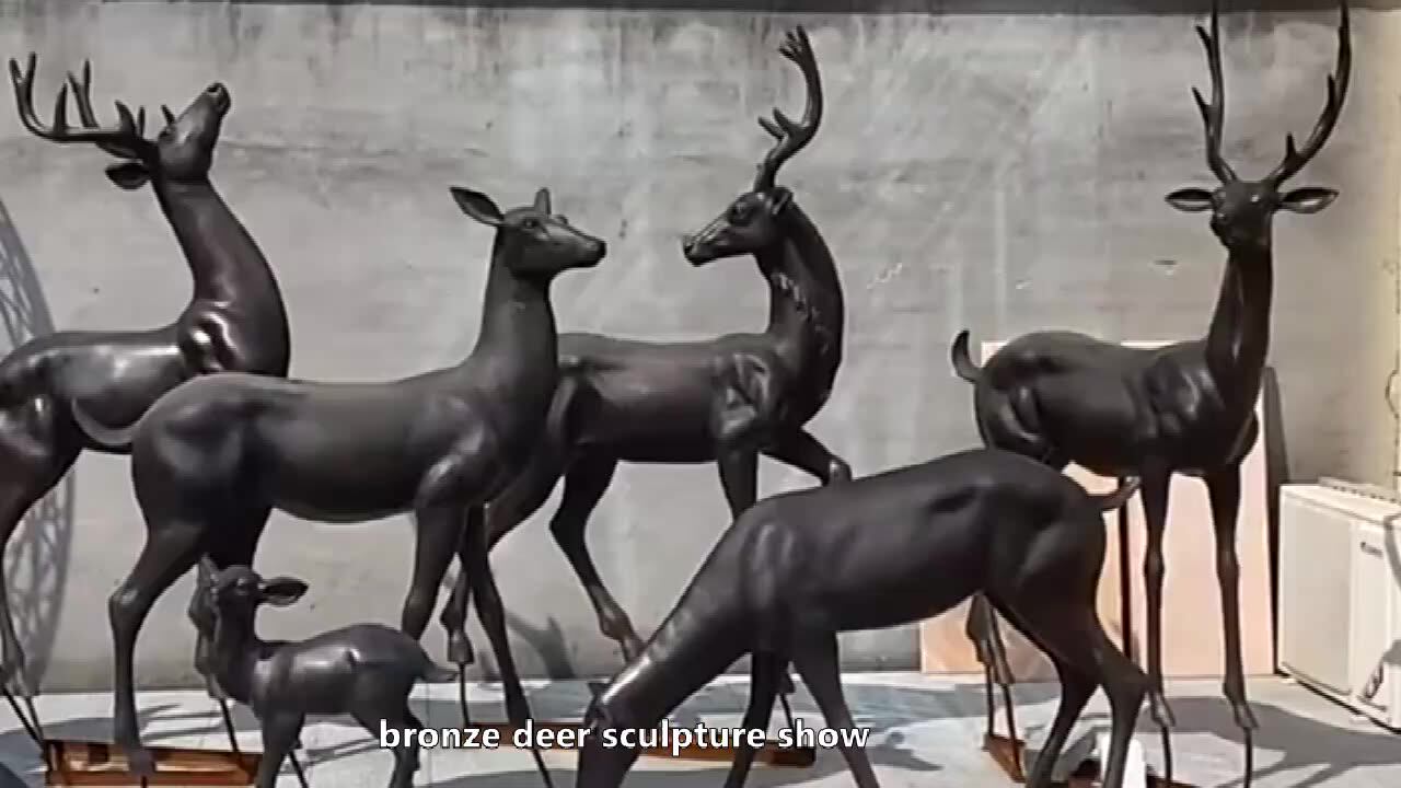 屋外庭園装飾金属製動物置物 銅 ブロンズ 真鍮 鹿の像 価格| Alibaba.com