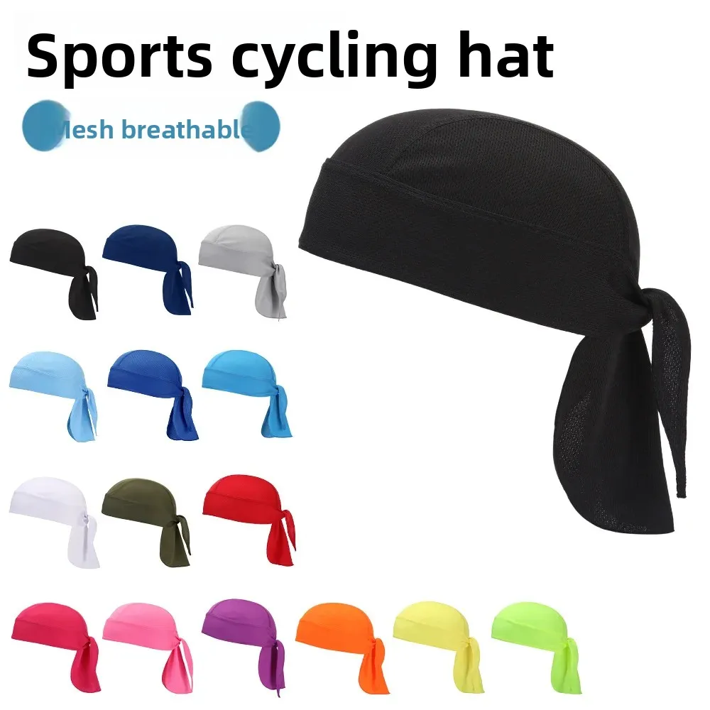 Outdoor Sports Headscarf, Sweat-Absorbent and Sun-Proof Pirate Hat, Moisture-Wicking, Breathable, Quick-Drying, Sun-Proof Hood, Cycling Cap