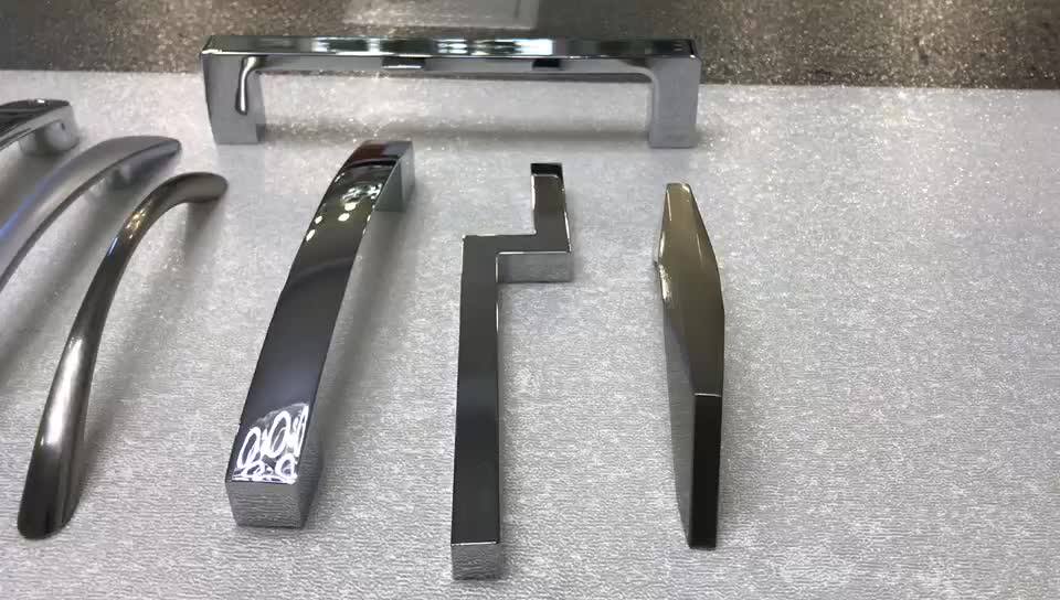 Bending Type Hardware Kitchen Pull Handles In Chrome And Nickel