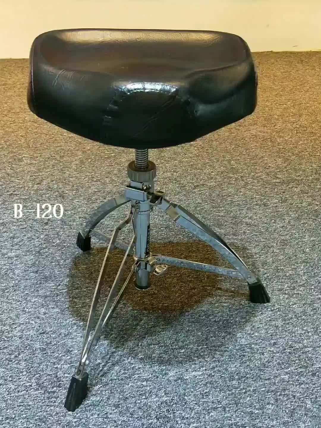 B120 Hebikuo Wholesale Quality Beauty Iron+ Leather Steel Drum Stool
