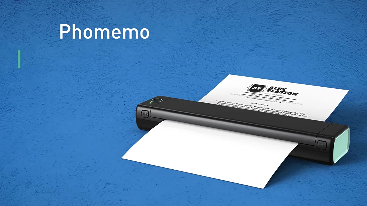 Phomemo M08f A4 Portable Thermal Printer Wireless Bluetooth A4