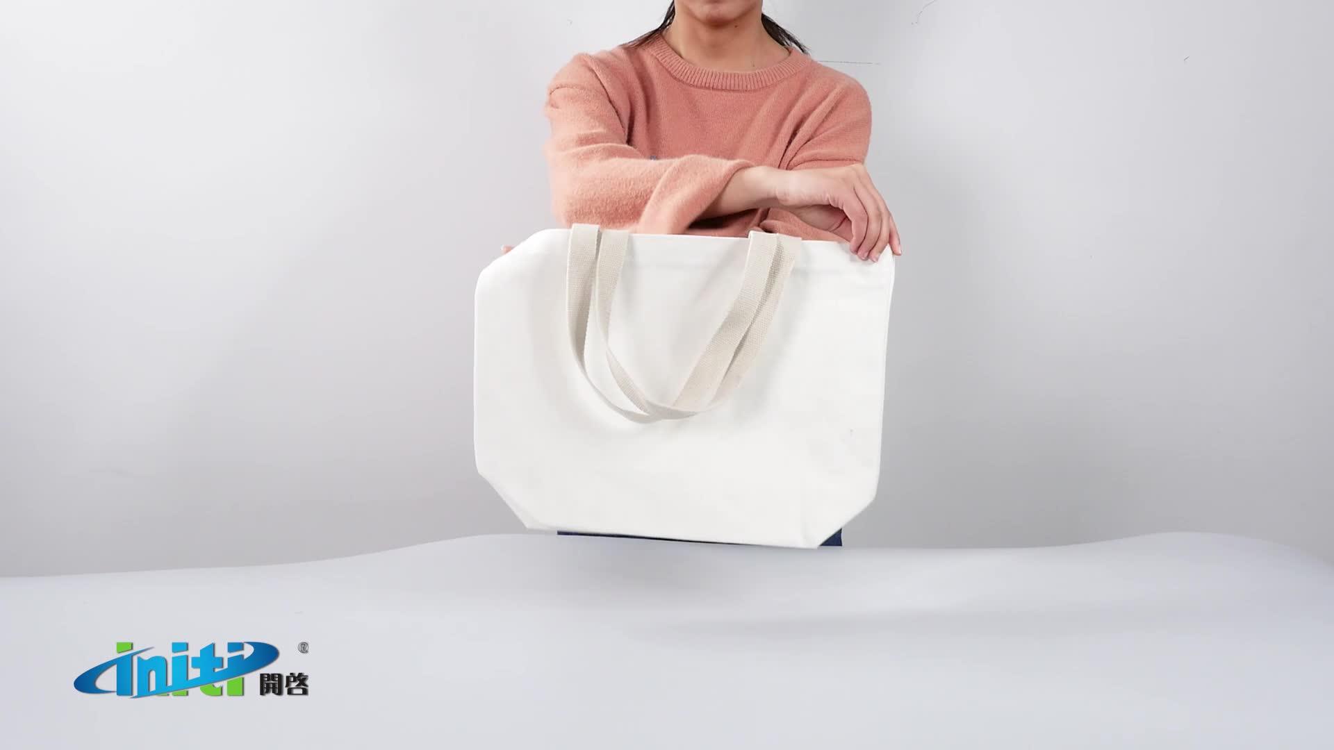 High Quality Cotton Full Printing Shopping Canvas Tote Bag Assorted