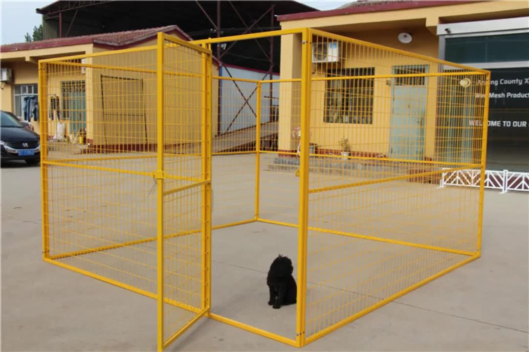 Outdoor Heavy Duty Wire Mesh Large Dog Cage Kennel For Farm(xmmdc