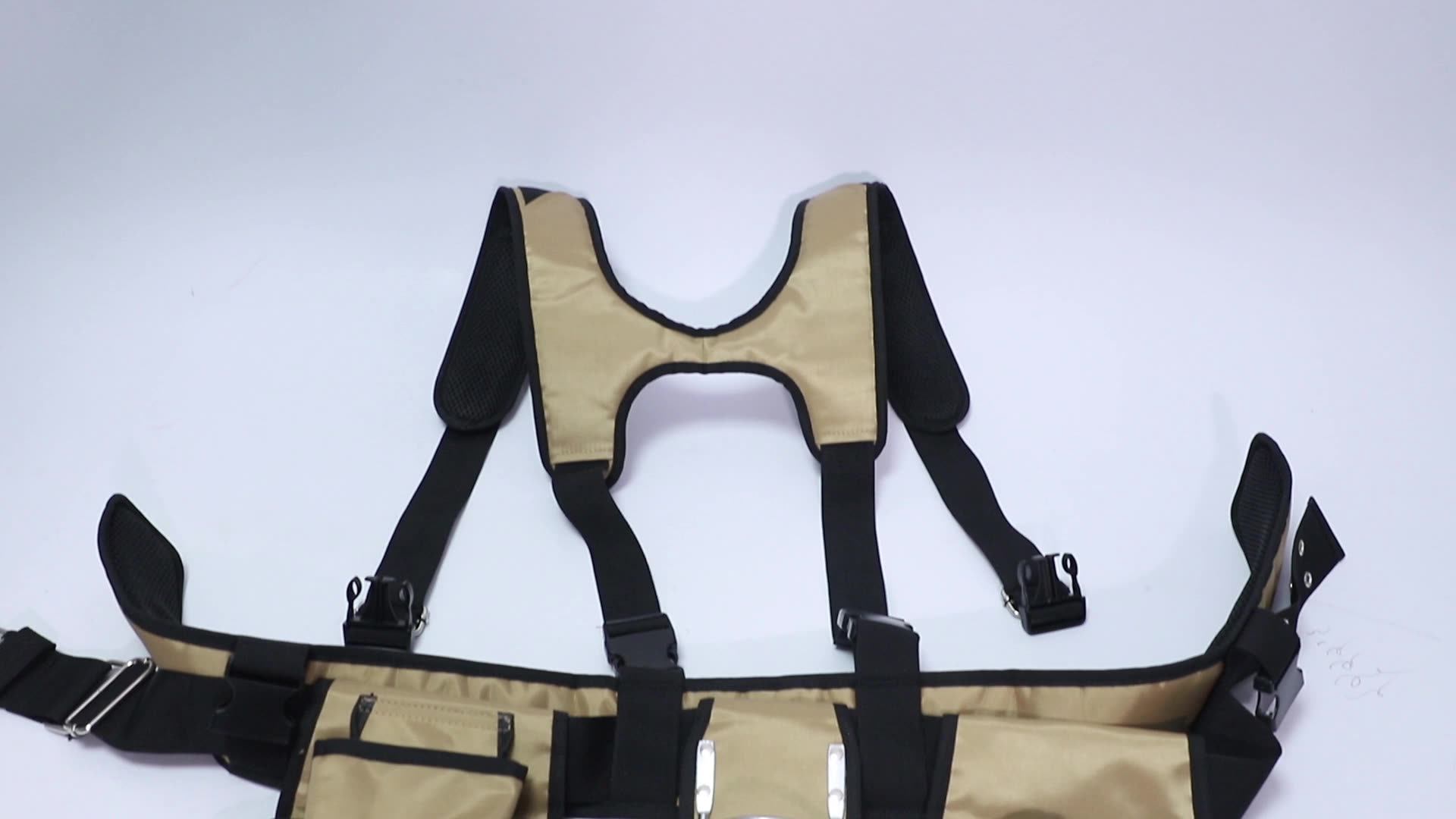 Oem Odm 4piece Carpenter's Rig Padded Tool Belt Suspenders Steel