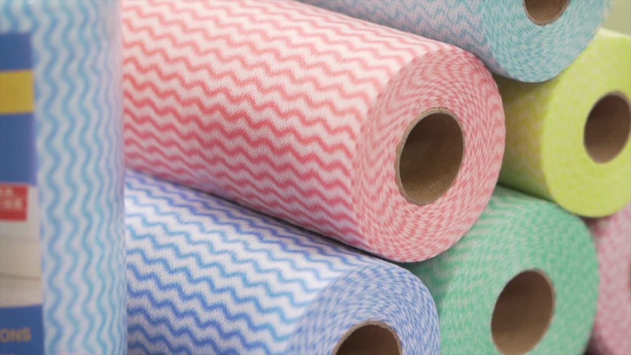 Kitchen And Wash Cloth Magic Fiber Cleaning Cloth Rolls Non Woven