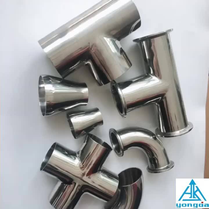 Yongda Sanitary Stainless Steel Pipe Fitting Tri Clamp Wyes Tee Y Type