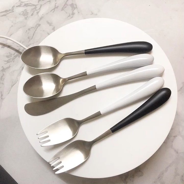 Safe 304 Stainless Steel Children Cutlery Set Kids Silverware Food